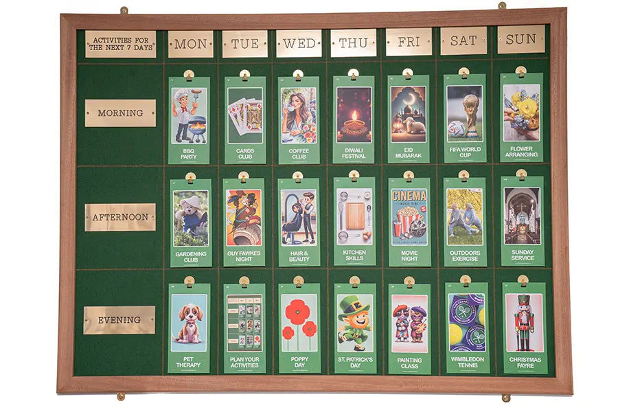 Weekly Activities Display and Training System