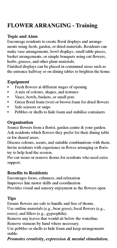 FlowerArranging Back